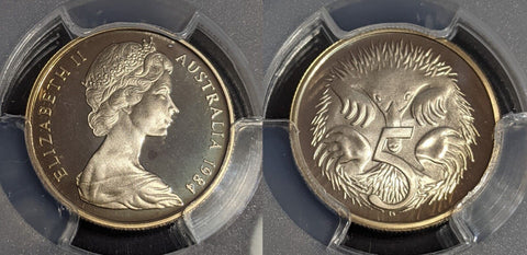 1984 Proof Five Cent 5c Australia PCGS PR68DCAM FDC UNC #3519