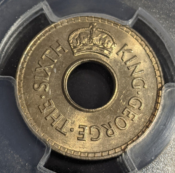 Fiji 1952 Half Penny 1/2d PCGS MS64 GEM UNC #3511