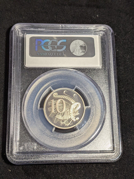 1983 Proof Ten Cent 10c Australia PCGS PR70DCAM FDC UNC #3524