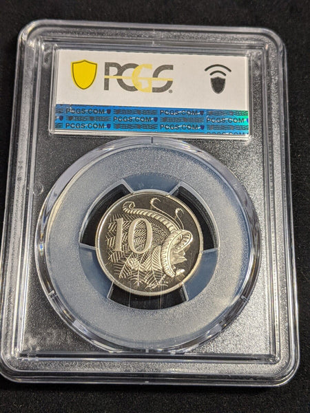1986 Proof Ten Cent 10c Australia PCGS PR68DCAM FDC UNC #3537