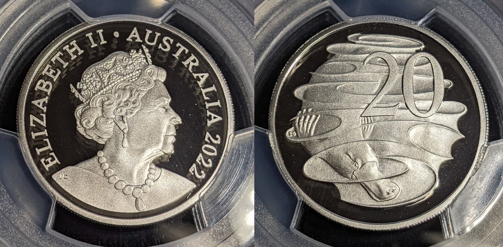 2022 Proof Twenty Cent 20c Australia PCGS PR70DCAM FDC UNC #3538