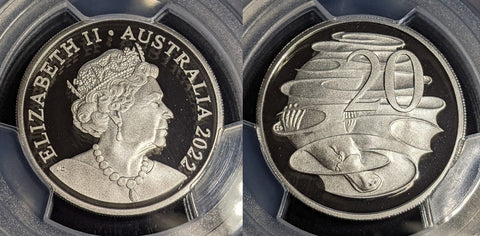 2022 Proof Twenty Cent 20c Australia PCGS PR70DCAM FDC UNC #3538