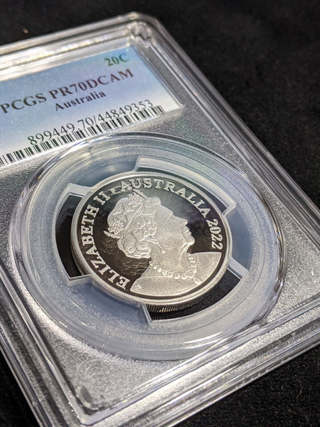 2022 Proof Twenty Cent 20c Australia PCGS PR70DCAM FDC UNC #3538