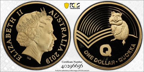 2019 Proof One Dollar $1 Q- Quokka Great Aussie Coin Hunt PCGS PR68DCAM #3539