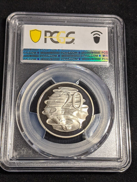 1986 Proof Twenty Cent 20c Australia PCGS PR69DCAM FDC UNC #3547