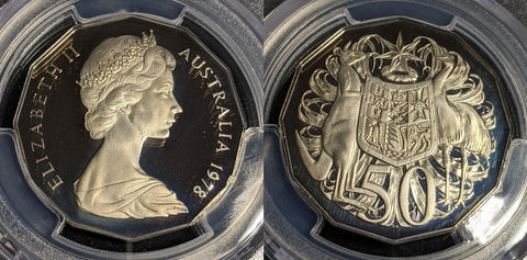 1978 Proof Fifty Cent 50c Australia PCGS PR69DCAM FDC UNC #3551