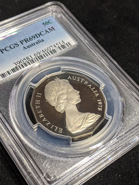 1978 Proof Fifty Cent 50c Australia PCGS PR69DCAM FDC UNC #3551