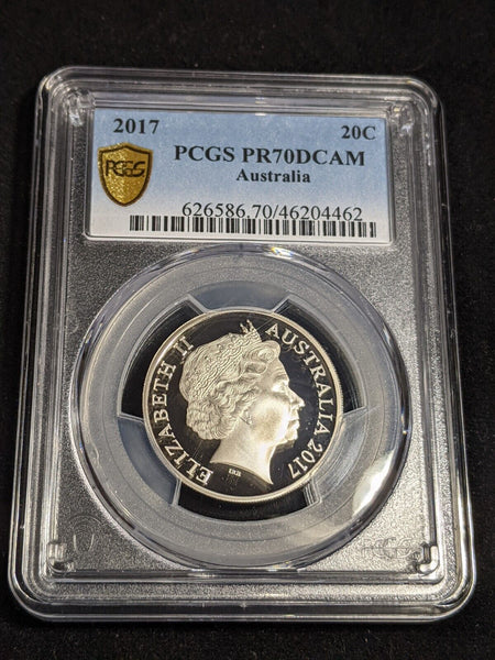 2017 Proof Twenty Cent 20c Australia PCGS PR70DCAM FDC UNC #3555