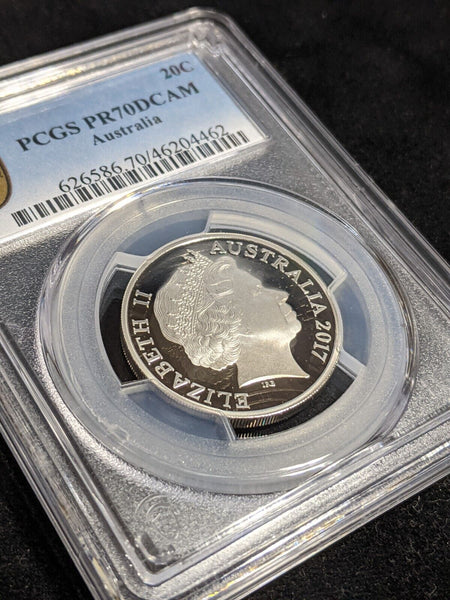 2017 Proof Twenty Cent 20c Australia PCGS PR70DCAM FDC UNC #3555