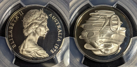 1978 Proof Twenty Cent 20c Australia PCGS PR69DCAM FDC UNC #3552
