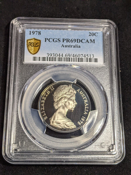 1978 Proof Twenty Cent 20c Australia PCGS PR69DCAM FDC UNC #3552