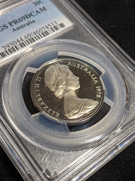 1978 Proof Twenty Cent 20c Australia PCGS PR69DCAM FDC UNC #3552