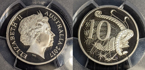 2017 Proof Ten Cent 10c Australia PCGS PR70DCAM FDC UNC #3556