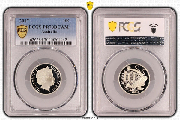 2017 Proof Ten Cent 10c Australia PCGS PR70DCAM FDC UNC #3556