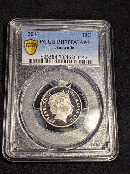 2017 Proof Ten Cent 10c Australia PCGS PR70DCAM FDC UNC #3556