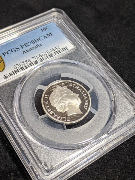 2017 Proof Ten Cent 10c Australia PCGS PR70DCAM FDC UNC #3556