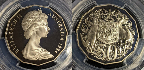 1984 Proof Fifty Cent 50c Australia PCGS PR69DCAM FDC UNC #3559