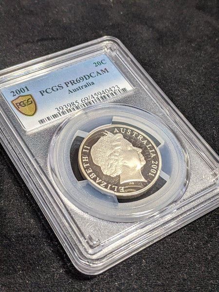 2001 Proof Twenty Cent 20c Australia PCGS PR69DCAM FDC UNC #3564