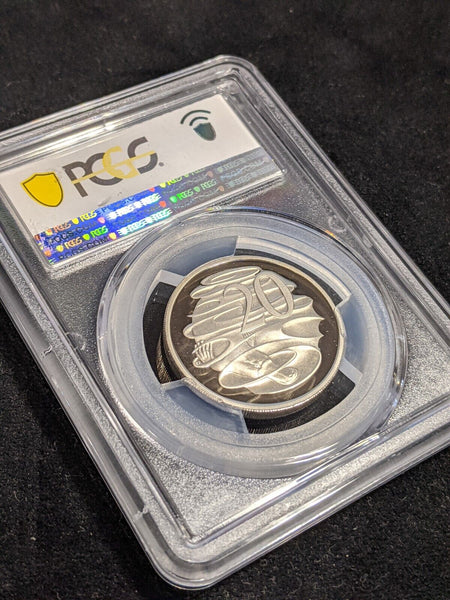 2001 Proof Twenty Cent 20c Australia PCGS PR69DCAM FDC UNC #3564