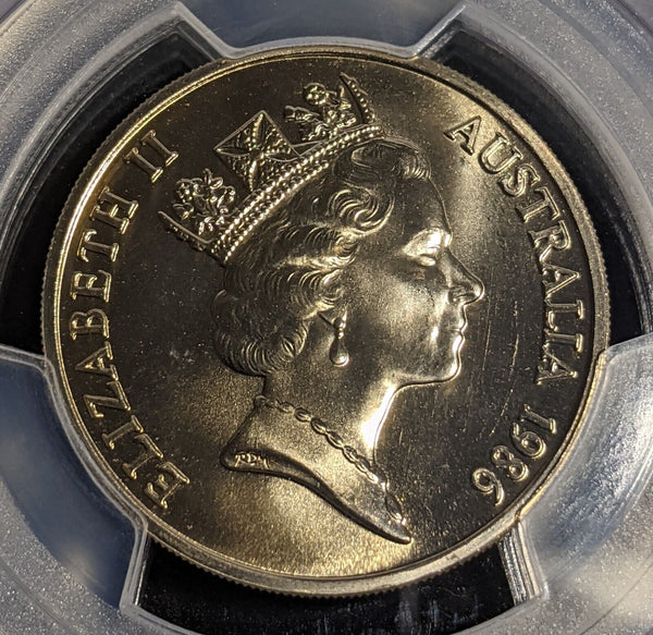 1986 Twenty Cent 20c Australia PCGS MS67 FDC GEM UNC #3558