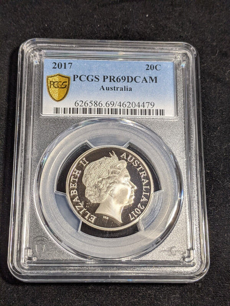 2017 Proof Twenty Cent 20c Australia PCGS PR69DCAM FDC UNC #3566