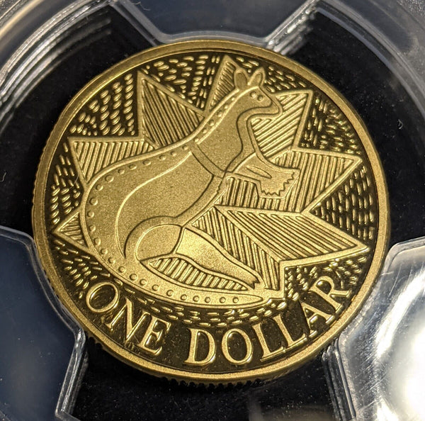 1988 Proof One Dollar $1 Aboriginal Art Australia PCGS PR66DCAM GEM UNC #3573