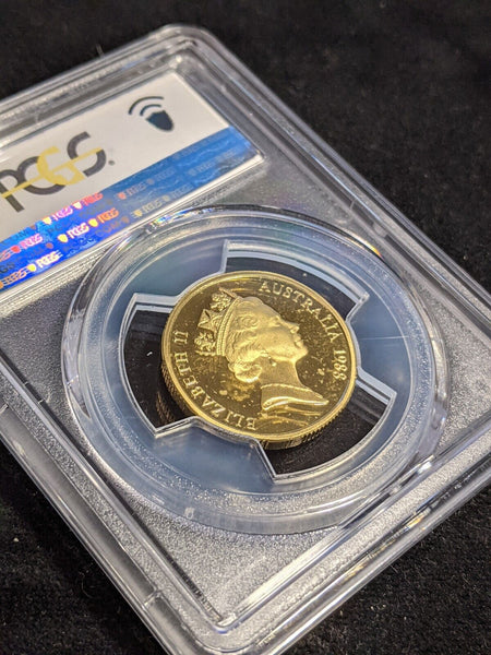 1988 Proof One Dollar $1 Aboriginal Art Australia PCGS PR66DCAM GEM UNC #3573