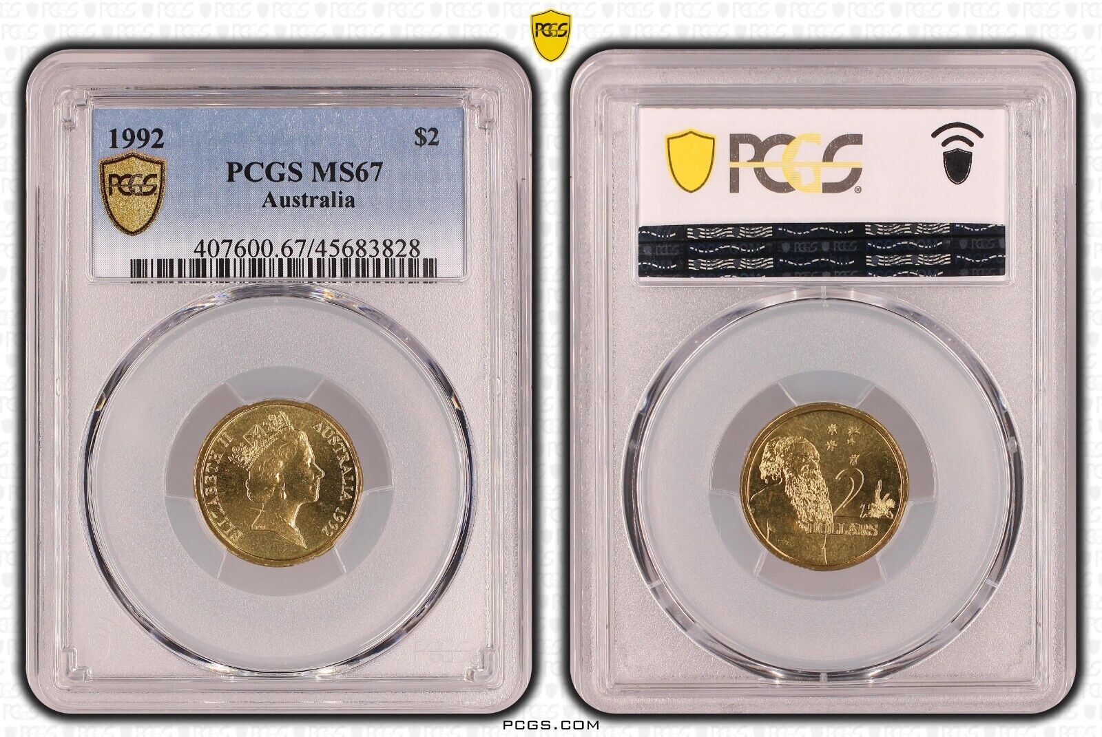 1992 Two Dollar $2 Australia PCGS MS67 FDC GEM UNC #3715