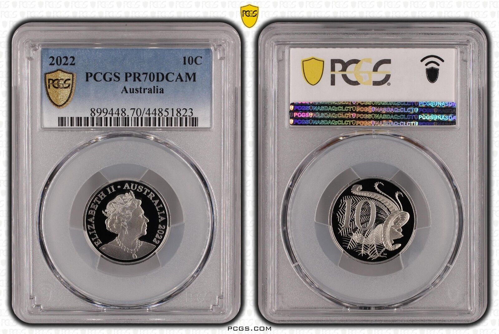 2022 Proof Ten Cent 10c Australia PCGS PR70DCAM FDC UNC #3732