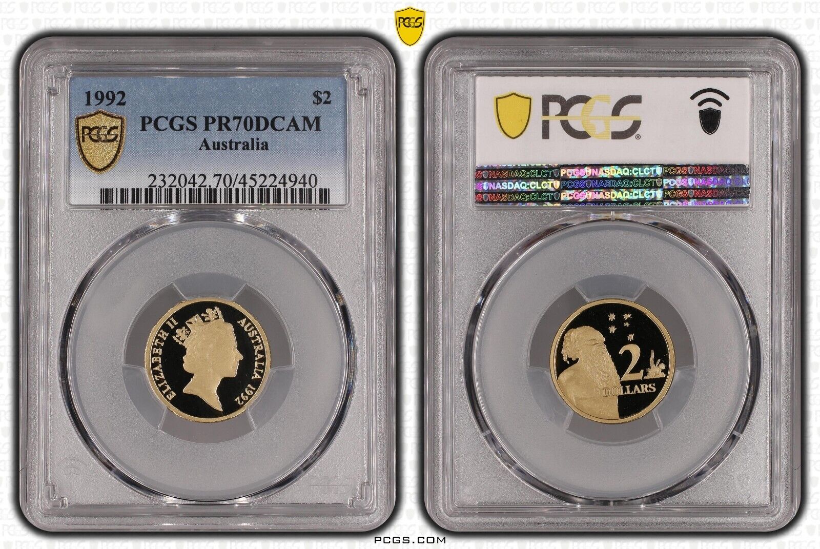 1992 Proof Two Dollar $2 Australia PCGS PR70DCAM FDC UNC #3736