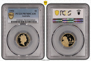 1992 Proof Two Dollar $2 Australia PCGS PR70DCAM FDC UNC #3736