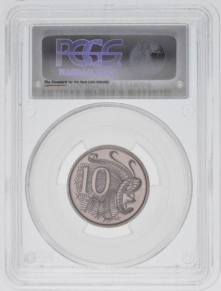 1987 Ten Cent 10c Australia PCGS MS67 FDC GEM UNC #3605