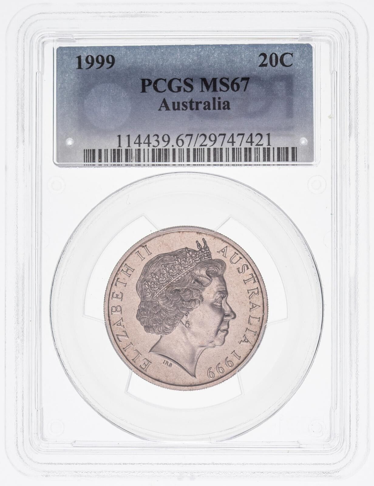 1999 Twenty Cent 20c Australia PCGS MS67 FDC GEM UNC #3621