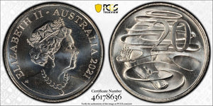 2021 Twenty Cent 20c Australia PCGS MS67 FDC GEM UNC #3642