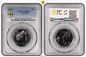 2016 Twenty Cent 20c Australia PCGS MS68 FDC GEM UNC #3641
