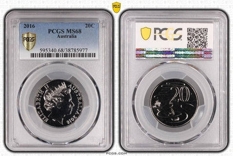 2016 Twenty Cent 20c Australia PCGS MS68 FDC GEM UNC #3641