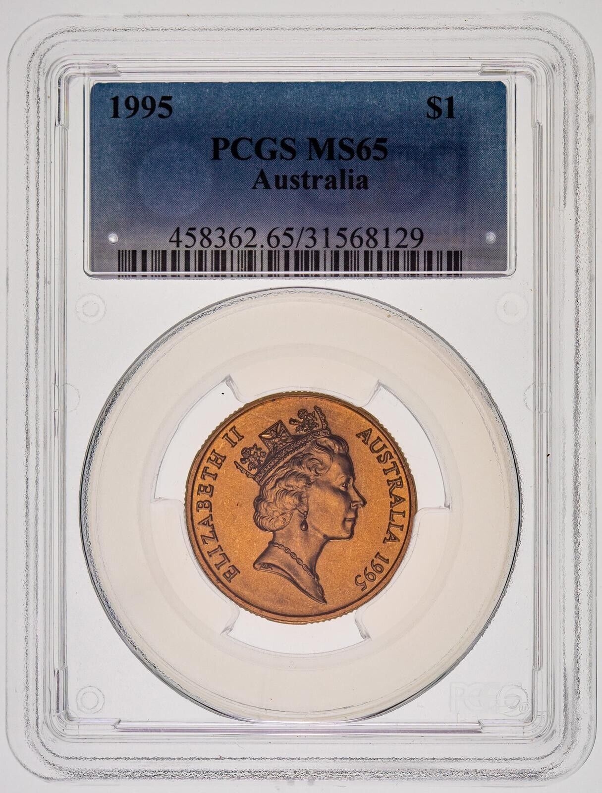 1995 One Dollar $1 Australia PCGS MS65 GEM UNC #3661