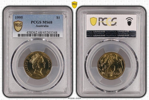 1995 One Dollar $1 Australia PCGS MS68 FDC GEM UNC #3662