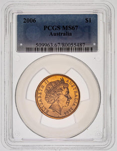 2006 One Dollar $1 Australia PCGS MS67 FDC GEM UNC #3669