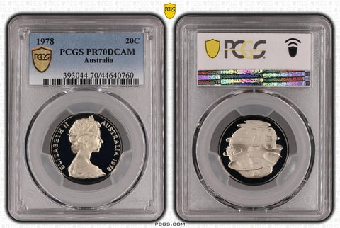 1978 Proof Twenty Cent 20c Australia PCGS PR70DCAM FDC UNC #3700