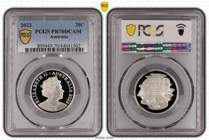 2022 Proof Twenty Cent 20c Australia PCGS PR70DCAM FDC UNC #3772