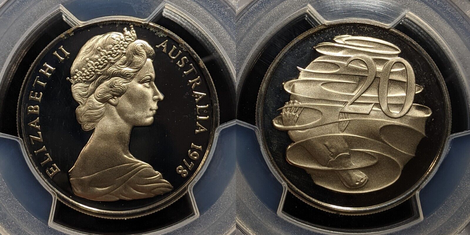 1978 Proof Twenty Cent 20c Australia PCGS PR69DCAM FDC UNC #3829