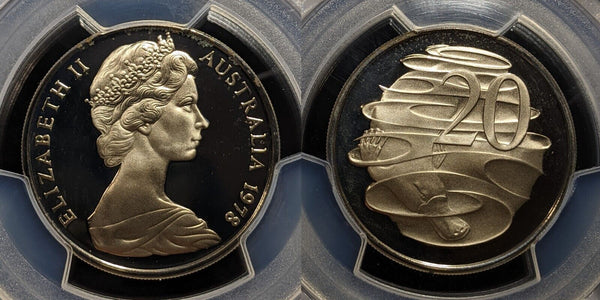 1978 Proof Twenty Cent 20c Australia PCGS PR69DCAM FDC UNC #3829