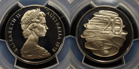 1978 Proof Twenty Cent 20c Australia PCGS PR69DCAM FDC UNC #3829