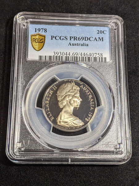 1978 Proof Twenty Cent 20c Australia PCGS PR69DCAM FDC UNC #3829