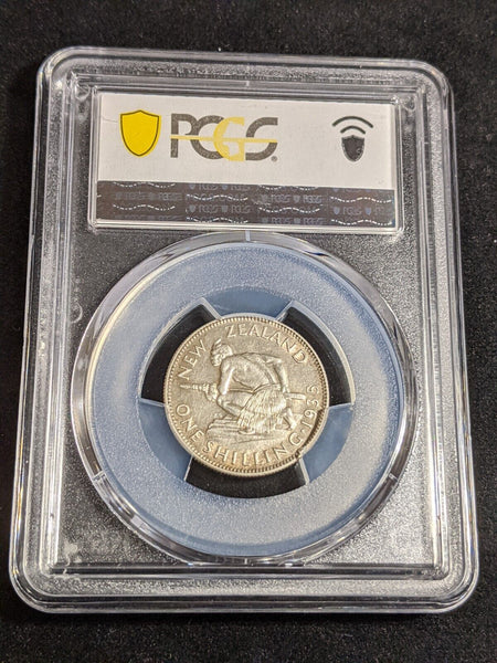 New Zealand 1935 Shilling 1/-  KM# 3 PCGS AU55 aUNC #3832