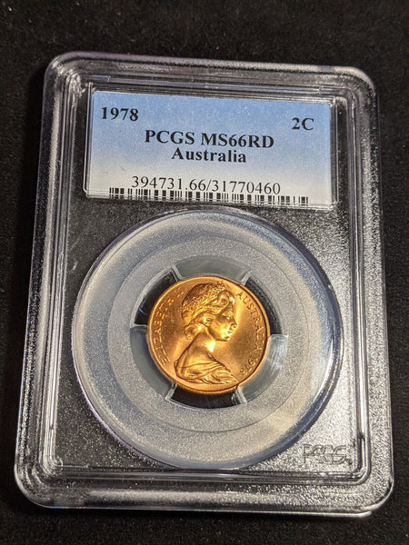 1978 Two Cent 2c Australia PCGS MS66RD GEM UNC #3846