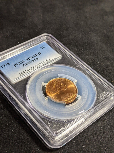 1978 Two Cent 2c Australia PCGS MS66RD GEM UNC #3846