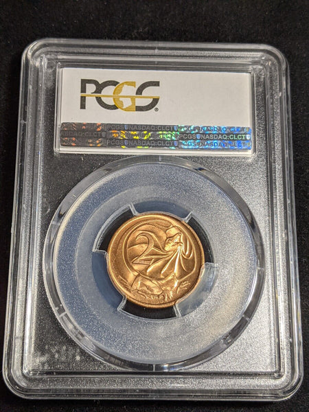 1977 Two Cent 2c Australia PCGS MS66RD GEM UNC #3848