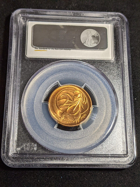1975 Two Cent 2c Australia PCGS MS66RD GEM UNC #3847